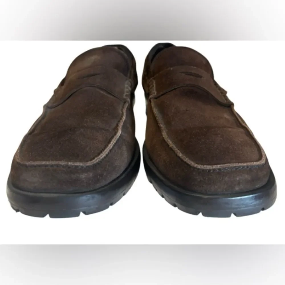 Tod's Suede Driving Penny Loafers, men’s size 10.5